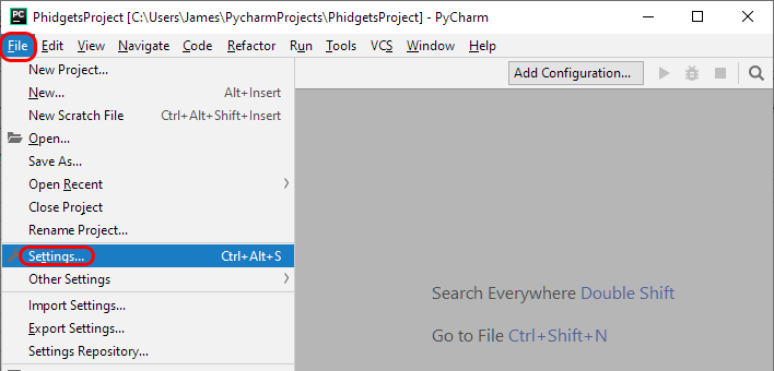 pycharm windows title bar pycharm windows title bar