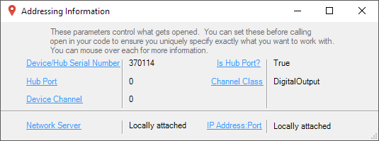 All the information you need to address your Phidget All the information you need to address your Phidget