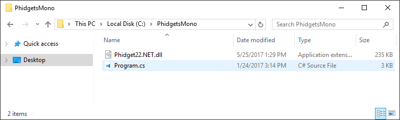 Language - C Sharp - Phidgets Support