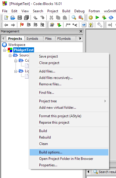 C codeblocks project build options.png