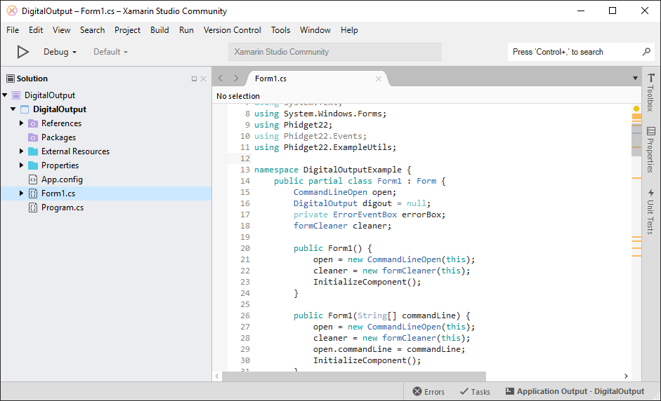 Language - C Sharp - Phidgets Support