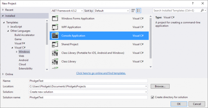 CSharp VS2015 New Project Console.png