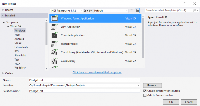 CSharp VS2015 New Project.png