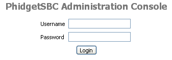 PhidgetSBC Admin Console