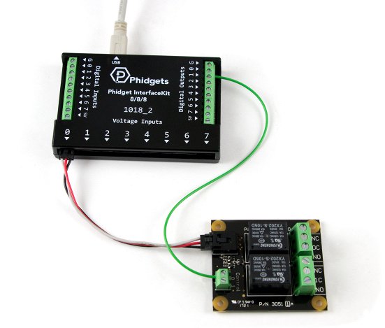 Connection to a Phidget InterfaceKit.