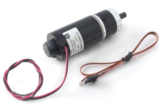 12V brushed DC motor with encoder