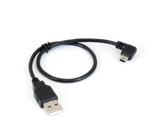 Mini-USB Cable 28cm Right Angle