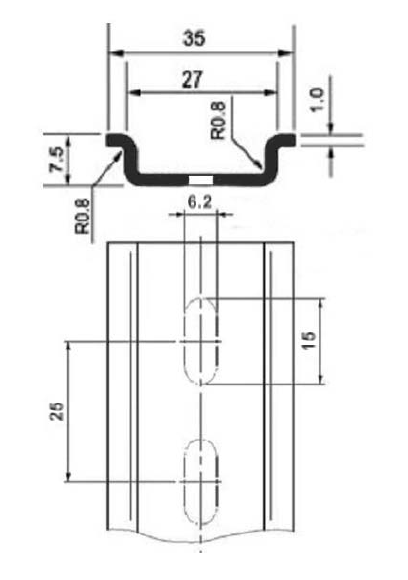 Carril DIN 35x7.5x100cm ‣ BLIMBLIM&3D