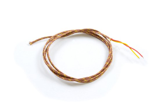 K-type thermocouple with fiberglass insulation