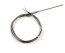 K-type thermocouple with steel sheath and overbraid