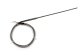 K-type thermocouple with steel sheath and overbraid